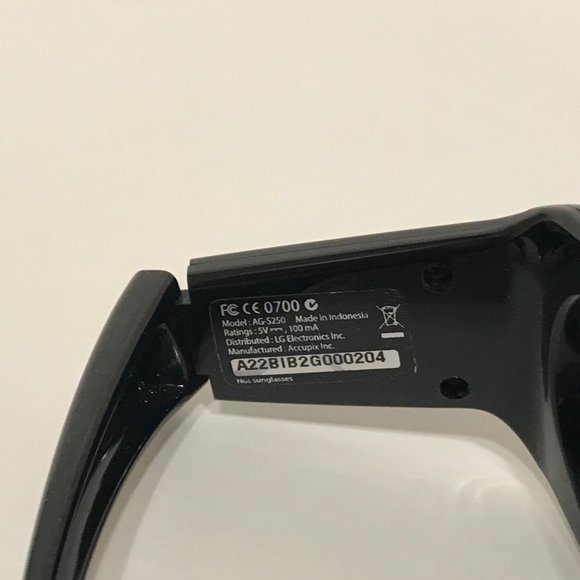LG AG S250 Pair of Glasses Only - Picture 5 of 8
